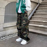 Shopmocho Y2k American High Street Retro Hiphop Camouflage Cargo Pants Thin Pants Gothic Fashion Men Straight Leg Casual Pants Trend Brand