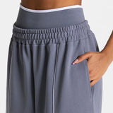 Shopmocho Loose Yoga Trousers Fashion Casual Straight Wide Leg Sports Pants Gym Sweatpants Elastic High Waist Fitness Running Yoga Pants