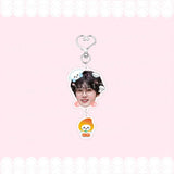 Shopmocho KPOP ZB1 Merch Keychain for Women Men ZEROBASEONE Kawaii Fashion Acrylic Fruit Key Ring Holder Gifts Car Bag Charm Accessories