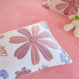 SHOPMOCHO 2pcs Fluffy Plush Pillowcase for Winter Warm Soft Coral Fleece Pillowcase Cover 48x74cm Cartoon Kids Pillow Sham Cushion Cover