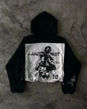 SHOPMOCHO Y2K Retro Zipper Hoodies Women Harajuku Sexy Slim Fit Sweatshirt Autumn Skull Graphic Embroidery Hooded Jacket Gothic Clothing