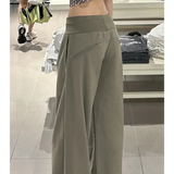 Shopmocho New Spring and Autumn Lazy Style Casual Pants High-end Low-waist Slimming Straight Loose Wide-leg Trousers Women