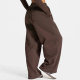 Shopmocho Loose Yoga Trousers Fashion Casual Straight Wide Leg Sports Pants Gym Sweatpants Elastic High Waist Fitness Running Yoga Pants