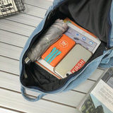 Shopmocho New Gray Denim Backpack Women's Leisure Travel Outing Shoulder Bag Female Fashion Schoolbags Suitable For Boys And Girls Mochila