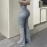 SHOPMOCHO Women Jeans Boot Cut Y2k Jeans Wide Leg Denim Pants Distressed Washed Full Ankle Length Pockets Zipper Fly High Waist Club 2026