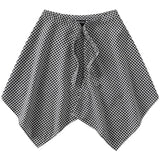 Shopmocho Fashion Tassel Hip Hop Irregular Men and Women Fake Shirt Hem Spring Autumn False Shirt Skirt Half-body Plaid Skirts Womens Saia