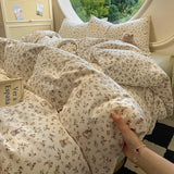 Shopmocho Floral Style Duvet Cover Soft Quilt Cover Single/Double/Queen Size Comforter Covers Girls Room Bedding (Pillowcase Need Order)