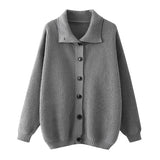 SHOPMOCHO 2025 Autumn Winter New Jersey Single breasted Men's Casual Sports Coat Solid Color Stand Collar Wweater Fleece Warm Cardigan