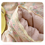 SHOPMOCHO New Sweet Printed Air-Condition Blanket Soft Skin-Friendly quilted quilt Breathable Cooling Summer Comforter Queen King Beds