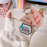 SHOPMOCHO Crystal Butterfly 3 Inch Acrylic Card Holder Photocards Display Credit ID Bank Card Protective Case Keychain Pendant Fashion
