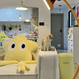 SHOPMOCHO Pink Star Flower Pillow 160cm Stuffed Cute Giant Long-legged Sofa Gift Birthday Cushion Plush