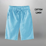 Shopmocho Men Shorts for Men Cotton Linen Casual Breathable Beach Shorts Men's Short Sweatpants Vacation Gym Basketball