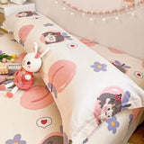 SHOPMOCHO 100% Cotton Pillow Cover Comfortable Pillow Case 90/120/150/180cm Long Bedside Cushion Cover Sweet Girl Pillow Covers Decorative