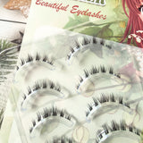 Shopmocho 5 Pairs Thick Lower Eyelashes Clear Band Under Eye Lashes Soft Lower Eyelash Handmade Manga Bottom Lashes Makeup Tools