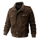 SHOPMOCHO New Workwear Pilot Spring Autumn Coats Men's Jackets Military Tactical Multi Pocket Tops Men's Clothing