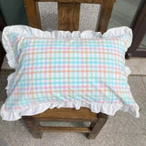 SHOPMOCHO Classic Plaid Pillowcase Cotton Japanese Simple Four-season One Pair Pillow Covers Decorative Bedding Textile Pillow Protector