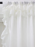 SHOPMOCHO White Smooth Velvet Double Hat Curtains, Decoration For Living Room And Bedroom Windows, White Curtains For Weddings, Gatherings