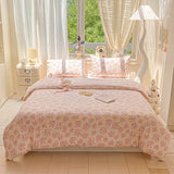 SHOPMOCHO Floral Style Duvet Cover Breathable Quilts Cover Single/Double/Queen Size Comforter Cover Home Bedding (Pillowcase Need Order)
