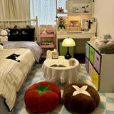 SHOPMOCHO ins cute soft cute mushroom tomato futon cushion bed cushion doll throw pillow lazy living room sofa pillow