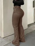 SHOPMOCHO Women Jeans Boot Cut Y2k Jeans Wide Leg Denim Pants Distressed Washed Full Ankle Length Pockets Zipper Fly High Waist Club 2026