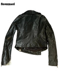 SHOPMOCHO Nerazzurri Spring Autumn Short Fitted Black Subculture Pu Leather Jacket Men Zipper Dark Academia Cothing Emo Streetwear Menswe