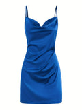 Shopmocho 2025 Lady va va voom Satin hip suspender dress women's dress