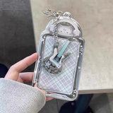 SHOPMOCHO Ins Cat Photo Card Holder Kpop Photo Card Display Pendant Student ID Card Protective Cover Kpop Supplies