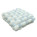 SHOPMOCHO Square Knot Stuffed Cushion Nordic Aesthetic Pillow Decorative Plush Pillow Office Sleeping Floor Windowsill Back Cushion Decor