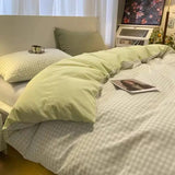 SHOPMOCHO Classic Duvet Cover Set with Pillowcases Flat Sheet Nordic Style No Comforter 2025 New Bedding Kit Double Twin Size Bed Linens