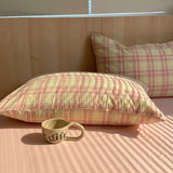 SHOPMOCHO 100 Cotton Pillowcase 2 PCS Colorful Stripe Pillow Case Bedding Black Pillow Cover Envelope Pillow Case Cover Nordic Sling