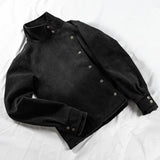 SHOPMOCHO Y2k Fencing Jacket Vintage Wash Gradient Irregular Buttons Unisex Jacket Gothic Harajuku Streetwear Canvas Cotton Casual Jacket