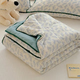 SHOPMOCHO New Sweet Printed Air-Condition Blanket Soft Skin-Friendly quilted quilt Breathable Cooling Summer Comforter Queen King Beds