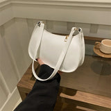 Shopmocho Vintage Patent Leather Shoulder Bag Fashion Women's Handbags Casual Designer Hobos Underarm Bag