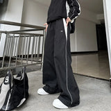 Shopmocho Y2K Vintage Fashion Loose Pant 2025 Casual Street Hip Hop Baggy Pants High Waist Wide Leg Trousers Solid Joggers Women Clothes