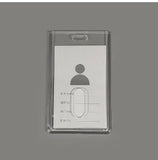 SHOPMOCHO Crystal Butterfly 3 Inch Acrylic Card Holder Photocards Display Credit ID Bank Card Protective Case Keychain Pendant Fashion