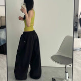Shopmocho Oversized Black Sweatpants Women Y2K Harajuku Baggy Joggers Summer Streetwear Wide Leg Pants Korean Fashion Casual Trousers New