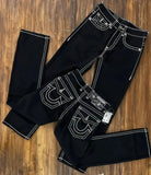 Shopmocho Harajuku Gothic Retro Pocket Embroidered Blue Baggy Jeans Buddha Embroidery Logo Jeans Y2K Men Women Low Waist Wide Leg Trousers