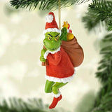 Shopmocho 18Pcs 2D Acrylic Christmas Tree Green Monsters Ornaments Cute Green Monsters Christmas Tree Pendants Christmas Tree Decor
