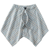 Shopmocho Fashion Tassel Hip Hop Irregular Men and Women Fake Shirt Hem Spring Autumn False Shirt Skirt Half-body Plaid Skirts Womens Saia