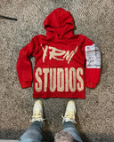 SHOPMOCHO American New Fashion Oversized Pattern Printed Zipper Hooded Sweater Men Y2K Gothic Harajuku Hip Hop Popular Couple Hoodies