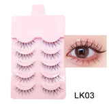 Shopmocho New Manga Lashes Soft Natural Eyelashes Thick False Eyelashes Manga Eyelashes Daily Dating Makeup Eyelashes Lashes Wispy