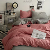 SHOPMOCHO Bedding Comforter sets Duvet Cover bedsheets set with pillowcase Bedding Linens Set for Queen/King Bed edredones de cama