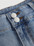 SHOPMOCHO Gothic Flower Embroidery Retro Denim Shorts Y2k Harajuku Rhinestone Blue Washed Low Waist Mini Shorts Women Sexy Streetwear