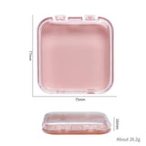 SHOPMOCHO 20/10 Pieces Empty Nail Boxes For Packaging Square Shape Box Wholesale Nail Tips Press On Nail Packaging Case Small Business