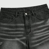 SHOPMOCHO New high-end denim shorts for men in spring and summer of 2025, loose and versatile, trendy brand business casual denim shorts