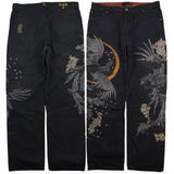 SHOPMOCHO Japanese Retro Selvedge Jeans Man Y2K High-end Brand Natural Indigo Dip Dyeing Harajuku Mopping Pants
