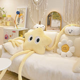 SHOPMOCHO Christmas Cream, Five Pointed Star, Coal Ball, Plush Sofa, Bedside Pillow, Long Hands, Long Feet, Giant Doll, Healing Gift