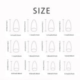 Shopmocho 24 PCs Valentine's Day Long Almond Shape Novelty Pearl Bow Love Nail with 1 File and 1 Jelly Glue
