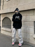 SHOPMOCHO Oversized Y2k Spider Hoodies Men Streetwear Autumn Winter Jackets Plush Embroidery Women Sweatshirt Unisex Kakazzy Hoddies
