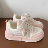SHOPMOCHO 2025 New Women Sneakers Fashion Cute Ladies Causal Shoes Patchwork Non-slip Women's Sports Shoes with Bowknot Женская Обувь